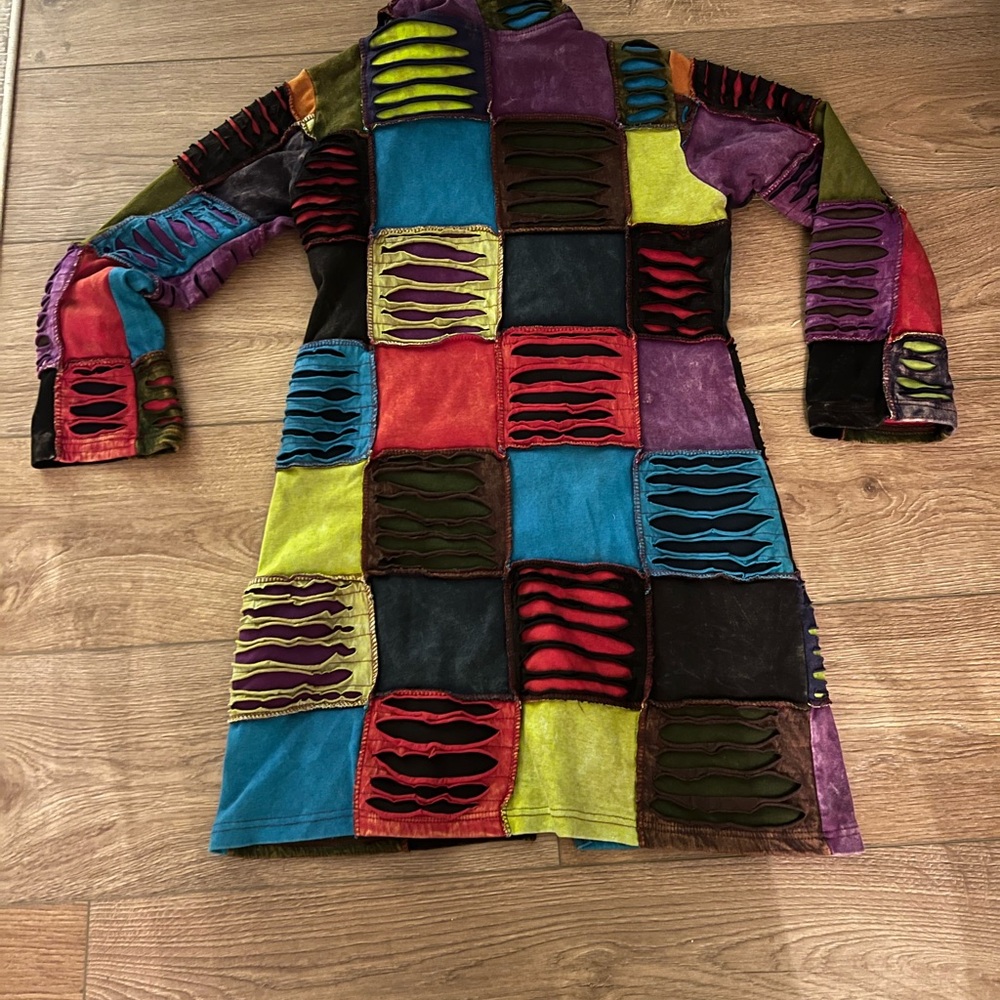 Rising International Multicolor Patchwork Utility Jacket - Picture 5 of 7